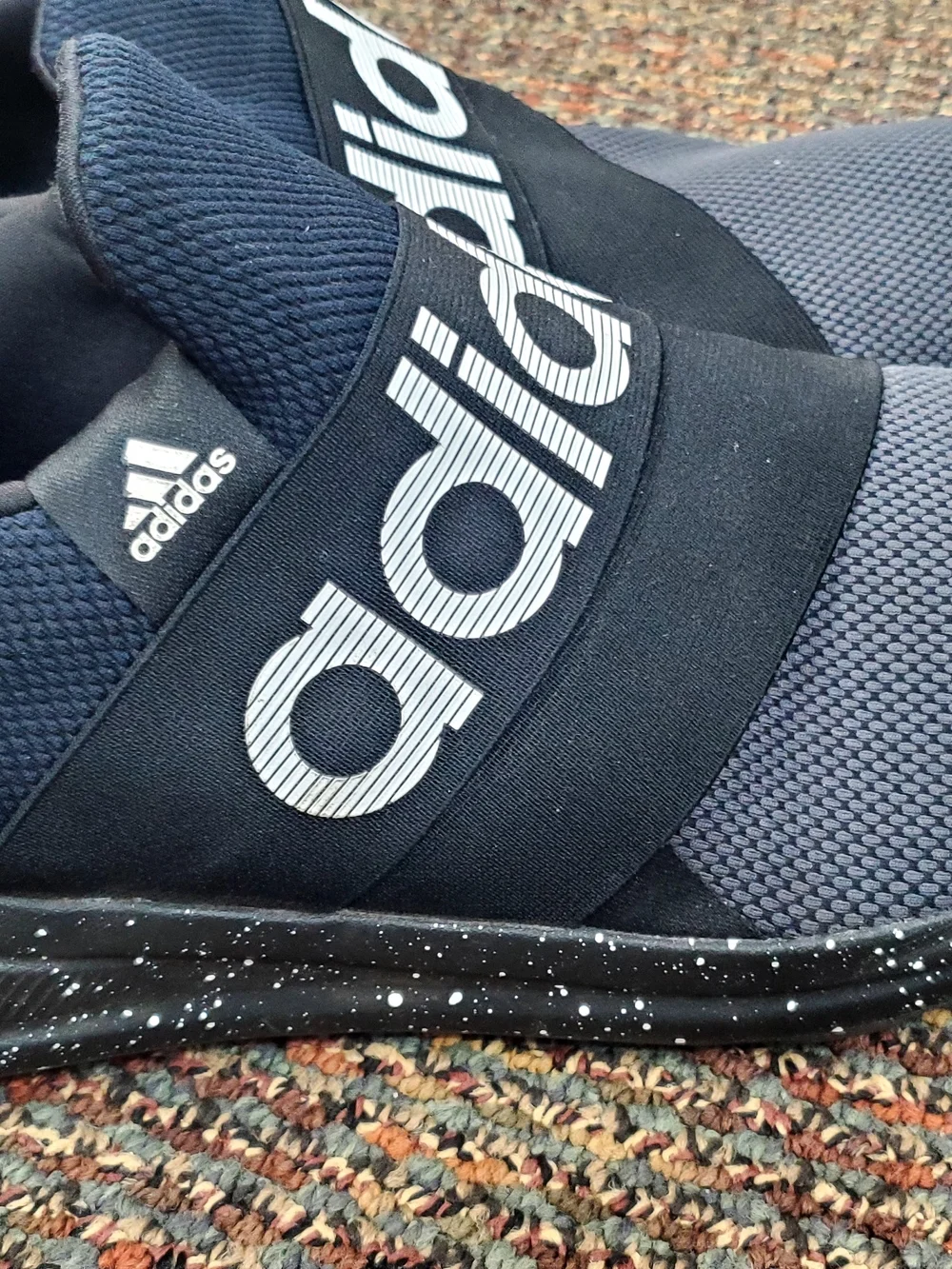 adidas Men’s Slip-On Athletic Shoes - Black & Navy